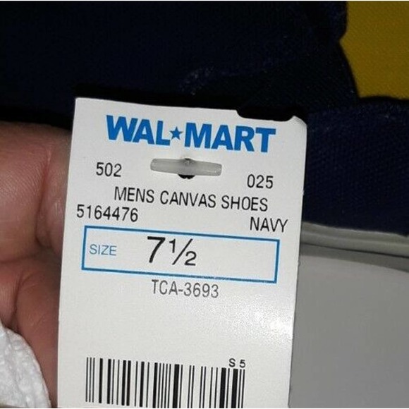 Athletic Works Men's Blue Canvas Casual Shoes Size 7.5 NIB - Picture 3 of 6